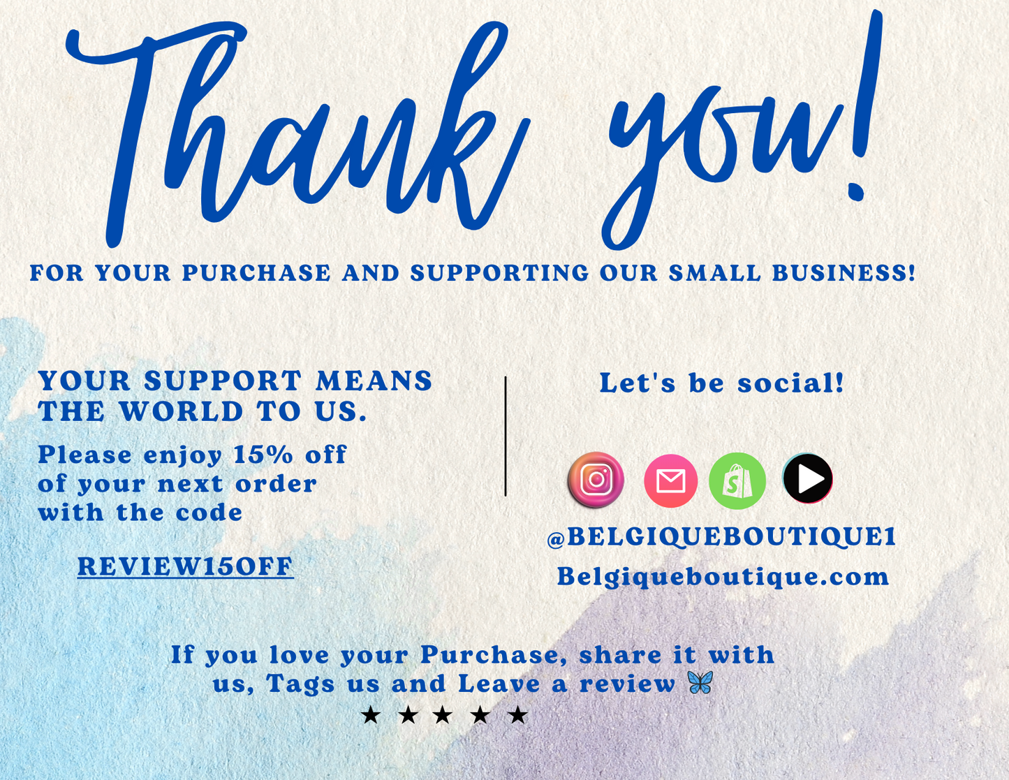 Thank you Card