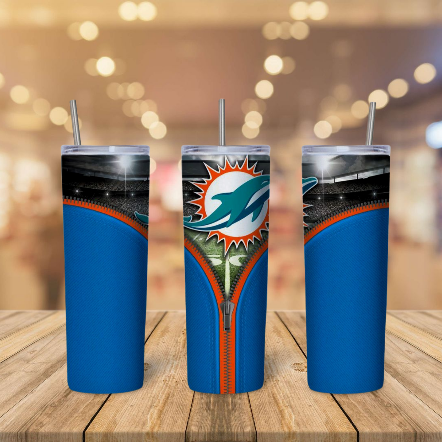 Miami Dolphins Themed Tumbler