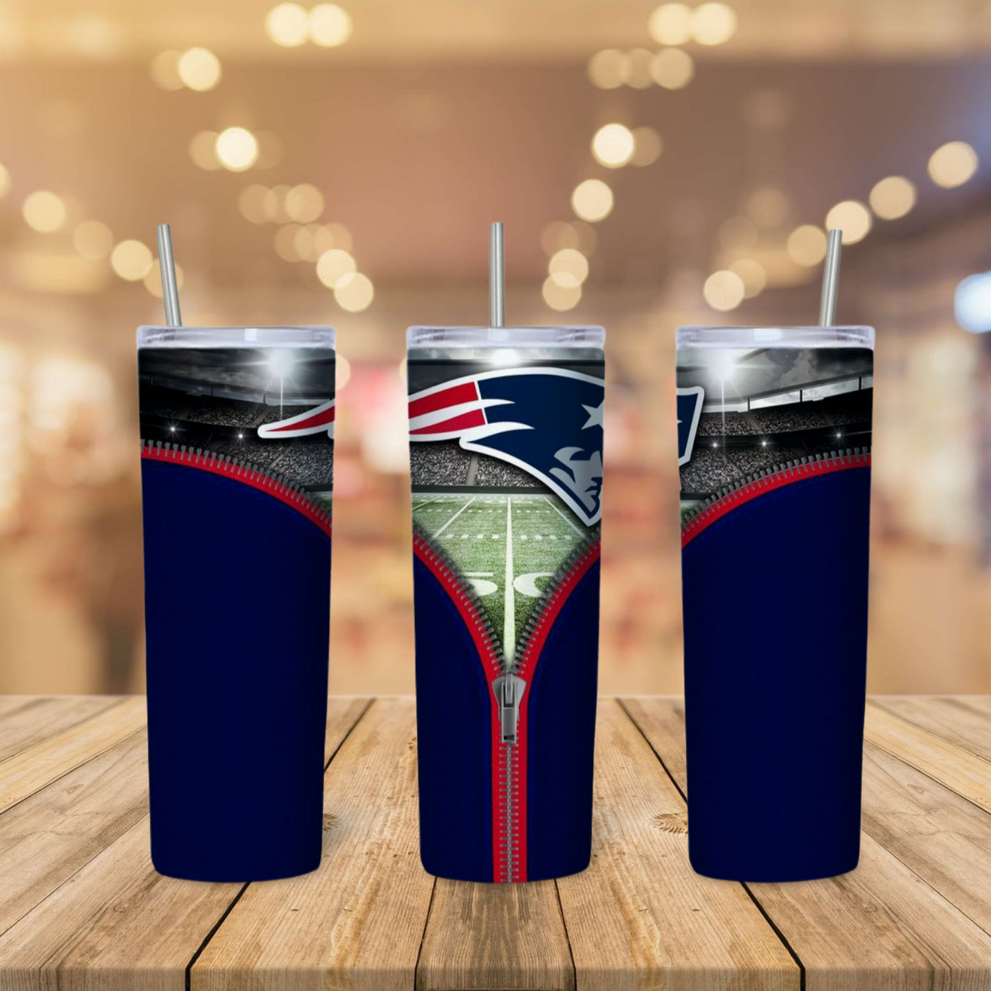 Patriots themed tumbler