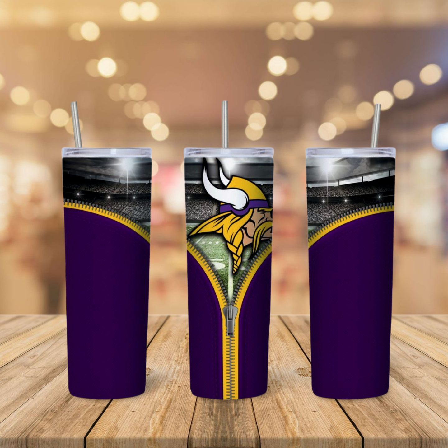 Minessota Vikings Themed Tumbler