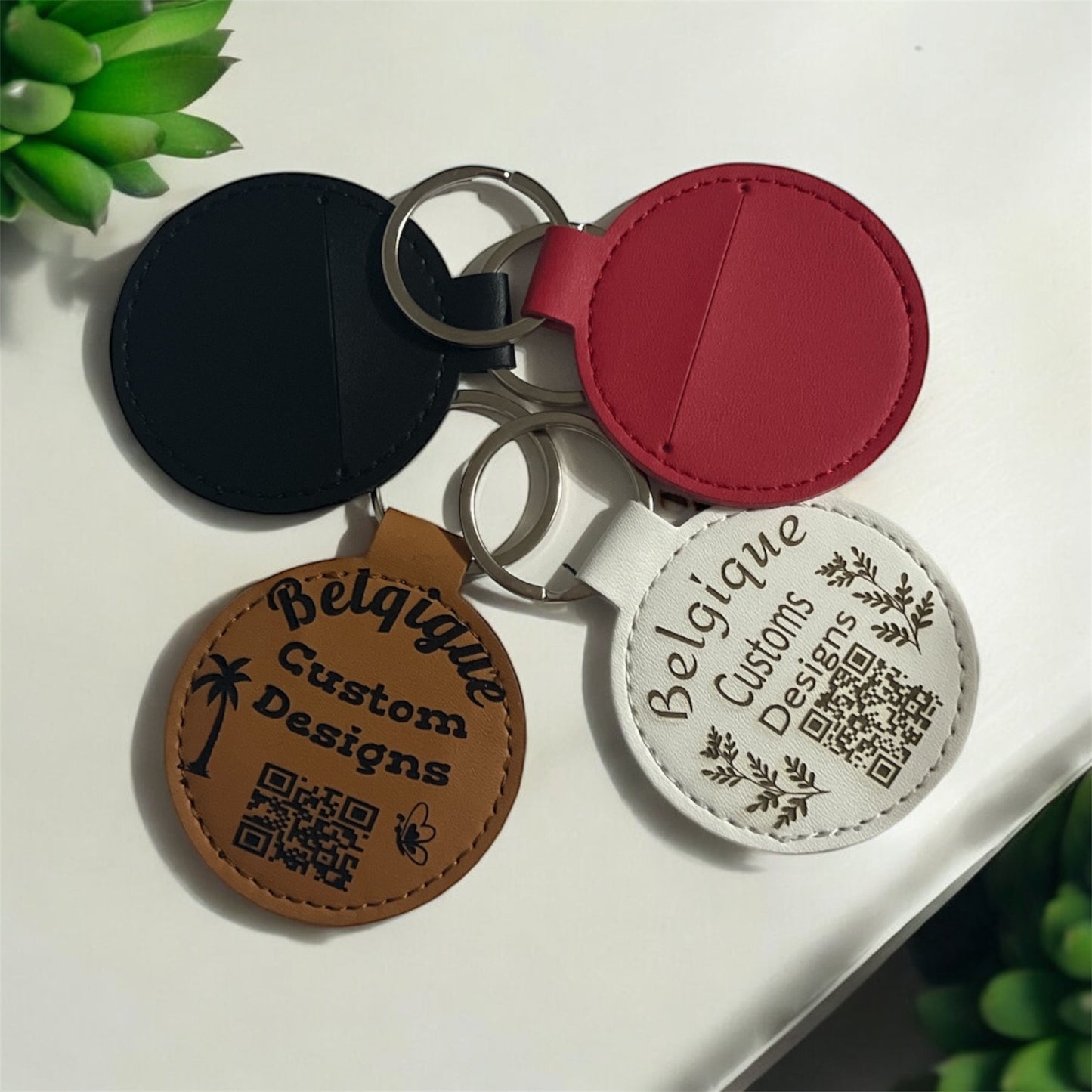 Personalized Leather Keychains