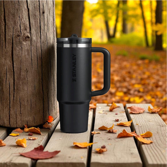 Spill Proof Stanley 30oz Tumbler with Handle – Stainless Steel Insulated Travel Cup.
