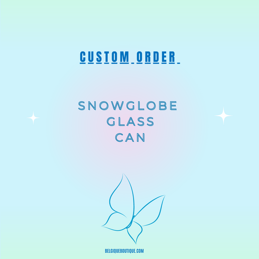 Custom Snow Globe Glass Can